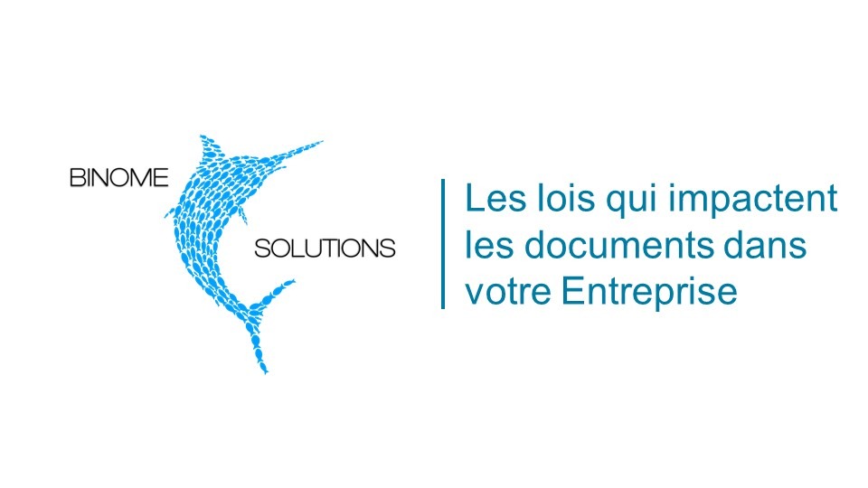 Présentation dématérialisation, diapositive 1 sur 13