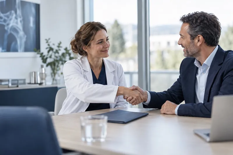 Illustration d’un accord entre professionnels du secteur médical